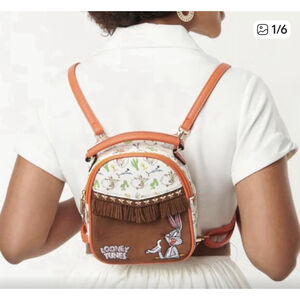 Looney Tunes x Unique Vintage Mini Fringe Backpack Limited Edition